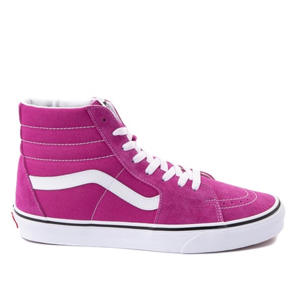 Vans Sk8-Hi Skate Shoe - Fuchsia Red - Picture 5 of 9